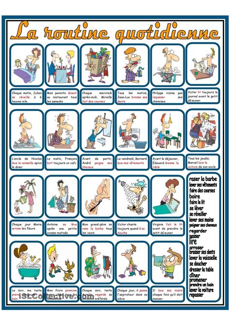 La Routine Quotidienne Solution Teaching French Learn French