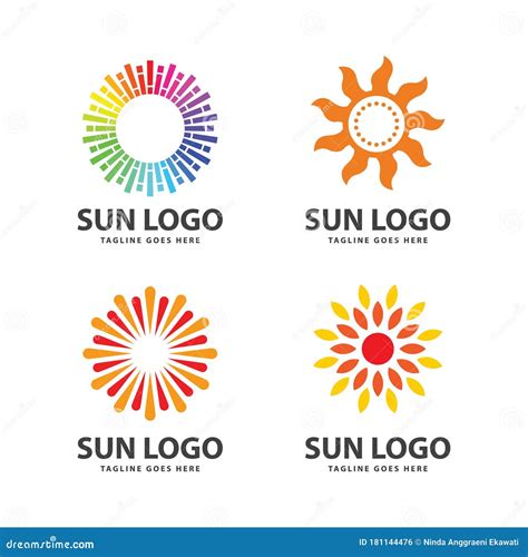 Creative Sun Light Logo Stock Vector Illustration Of Company 181144476