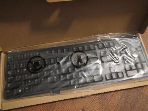 Black Dell Usb Wired Slim Us Layout Keyboard Kb212 B Brand New Ebay