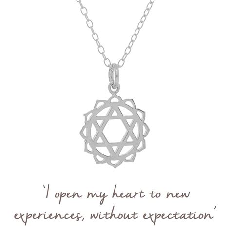 Heart Chakra Necklace Sterling Silver Anahata Mantra Jewelry