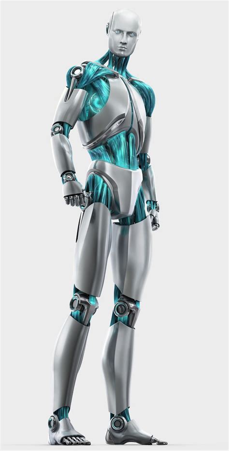 Futuristic Robot Robot Concept Art Human Cyborg
