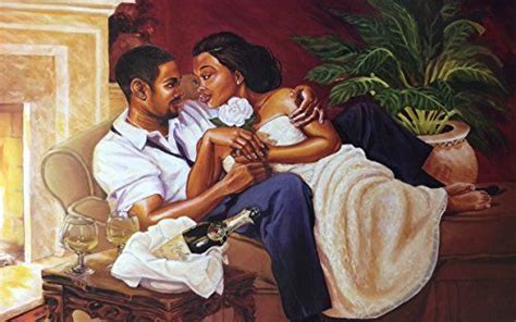 Just The Two Of Us Romantic Black Love Art Romantic Artwork African American Art