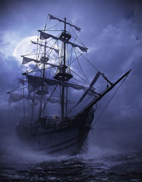 Adventures Of A Pirate Ship 03 Full Moon By Gbhasin