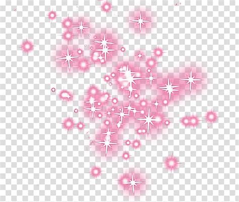 Pink Stars Illustration Pink Glitter Transparent Background Png