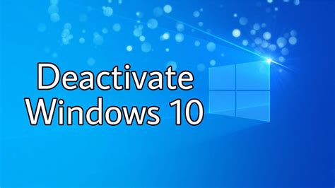 How To Deactivate Windows By Removing Product Key Windows 10 Windows