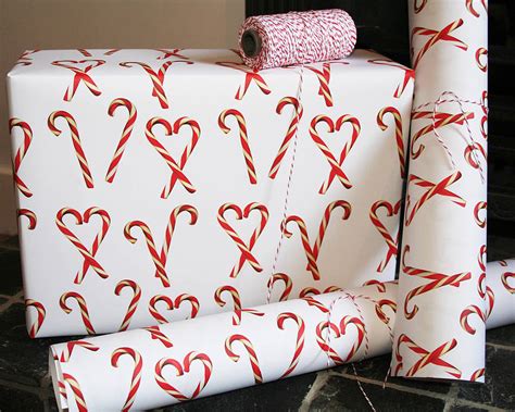 Candy Canes Wrapping Paper By Lime Lace
