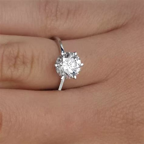 225 Carat Round Cut Diamond Engagement Ring Ara Diamonds