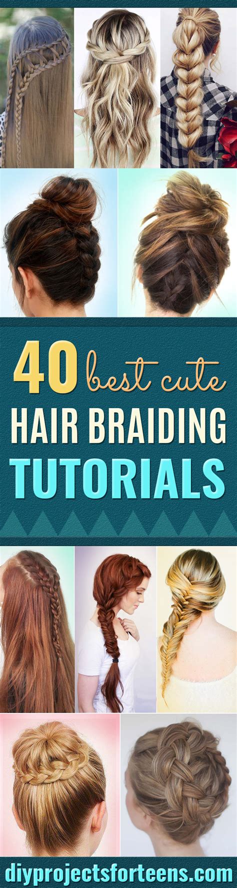 With this braid tutorial you will learn to to braid cornrows in natural straight hair! 40 of the Best Cute Hair Braiding Tutorials