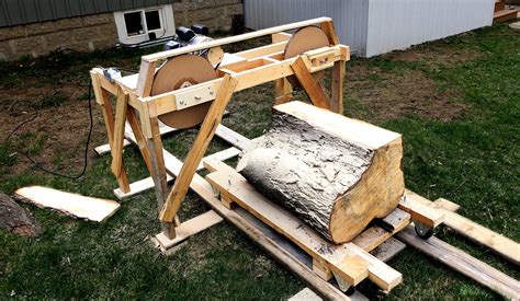 How to build a Homemade Wooden Bandsaw Mill from Scratch.Step by step
