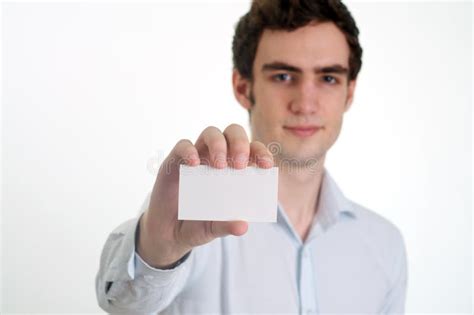 Man Holding Id Card