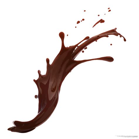 棕色巧克力液体泼洒设计模板素材