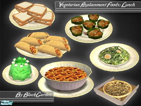 The Sims Resource Vegetarian Default Replacements Lunch