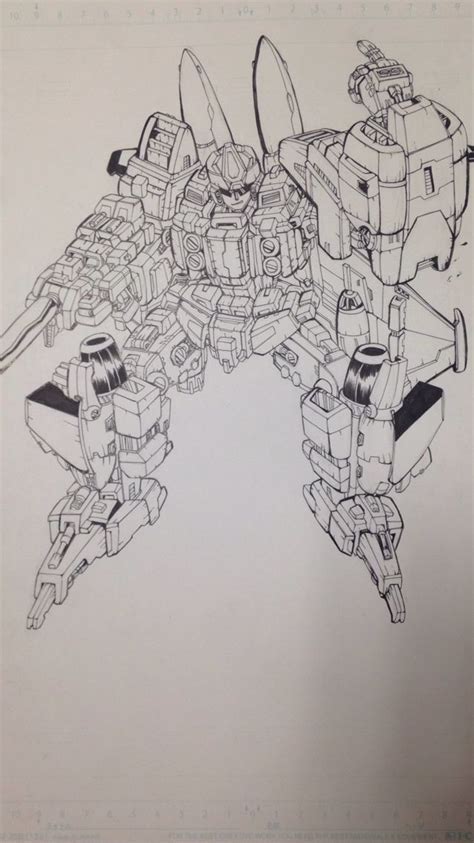 Slugslinger Humanoid Sketch Art Transformers
