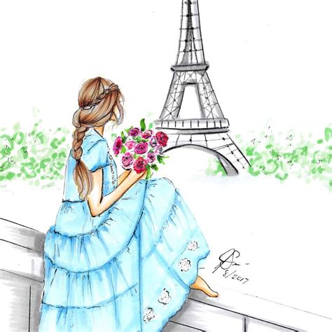 Paris Drawing Paris Illustration Megan Hess Paris Painting Girly