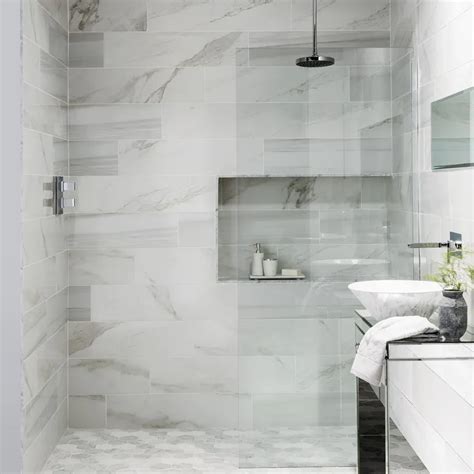 Amazing Concept 48 Small Bathroom Marble Tile