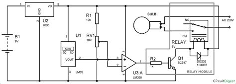 With triac light switch series is prisipkerjanya as dimers, but dimers control performed by the reception of light around the ldr. Temperature Controlled Automatic Switch