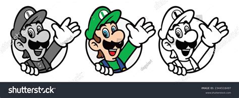 Mario Luigi Logo Over 20 Royalty Free Licensable Stock Vectors