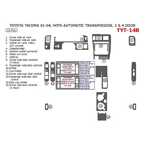 2007 Toyota Tacoma Dash Kit