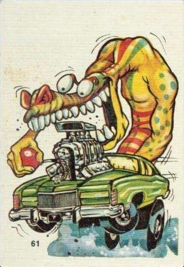 Pin By Erik Hotfootgt On Rat Fink Style Cool Car Drawings Ed Roth