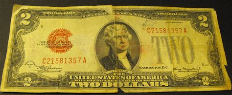 1928 D Red Seal 2 Dollar Bill