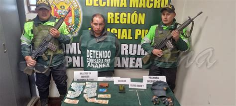 Ananea En El Día Del Aniversario Policía Interviene A Sujeto Acusado De Sustraer Memorias De