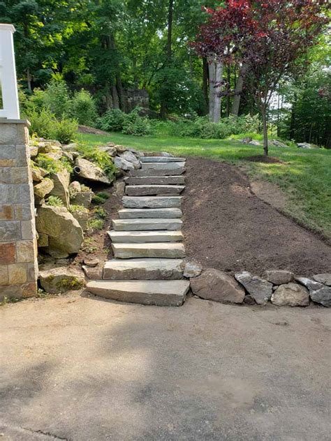 Custom Concrete Stairs | Stone Steps | MG's Lawn Green Inc
