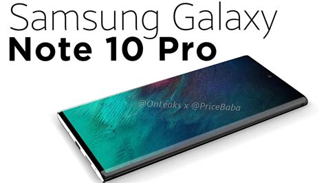 Samsung Galaxy Note 10 Pro 360 Renders Exclusive Youtube