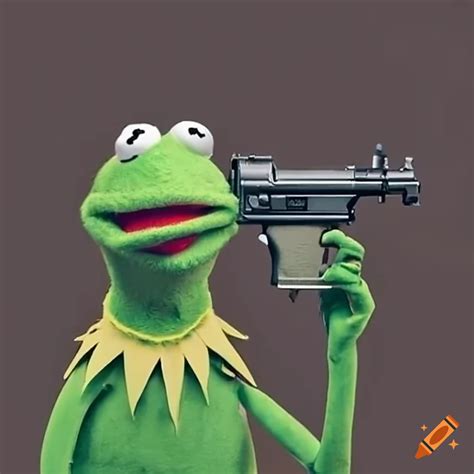 Kermit The Frog Meme With A Gun