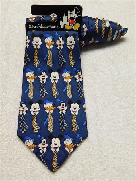 Walt Disney World Donald Duck Goofy Mickey Mouse Tie Wearing Etsy