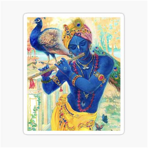 Jai Shri Murli Manohar Hare Krishna Sticker For Sale By Simplysober
