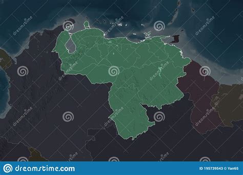 Venezuela Borders Neighbourhood Desaturated Administrative Stock