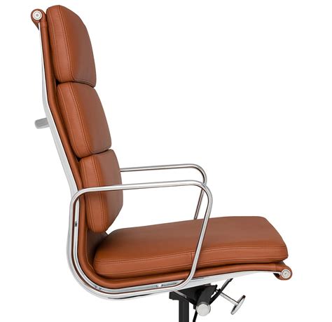 High Back Softpad Office Chair Top Grain Italian Leather Ebay