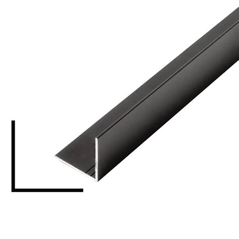 Alexandria Moulding Metal Angle Black 1 Inch X 1 Inch X 8 Ft The