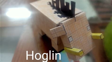 Minecraft Papercraft Hướng Dẫn Làm Con Hoglin Youtube