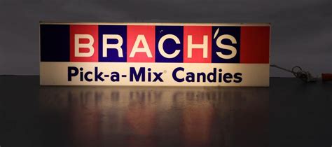 Lot Brachs Pick A Mix Candies Lighted Plastic Sign