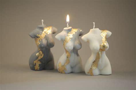 Body Candle Female Torso Pregnant Lady Candle Naked Body Etsy