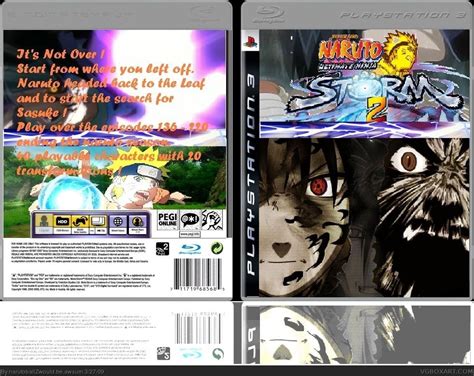 Naruto Ultimate Ninja Storm Ii Playstation 3 Box Art Cover By