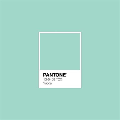 Yucca Pantone Mint Luxurydotcom Pantone Colour