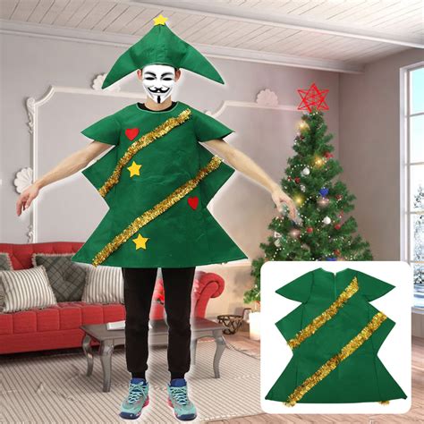 Adult Christmas Tree Costume Ladies Novelty Christmas Tree Fancy Dress Outfits