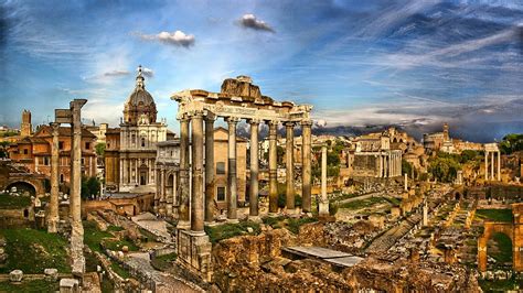 Forum Romanum Italy Architecture Rome Ruins Hd Wallpaper 1755890