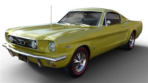 66 Mustang Gt Yellow By Conklingc On Deviantart