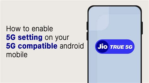 How To Enable 5g Setting On Your 5g Compatible Mobile Android Jio
