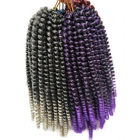 Pervado Hair 8inch Crochet Braids Spring Twists Kanekalon Synthetic
