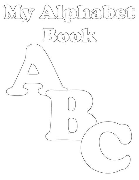 Abc Cover Page Preschool Alphabet Book Alphabet Preschool Alphabet Book