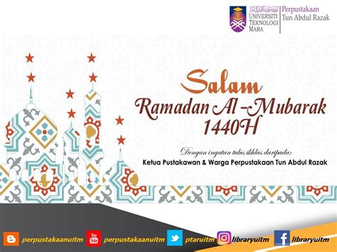 Ucapan puasa & salam ramadhan adalah aplikasi pembuatan kartu ucapan yang sangat istimewa untuk anda. Salam Ramadhan Al-Mubarak 1440H daripada Ketua Pustakawan ...