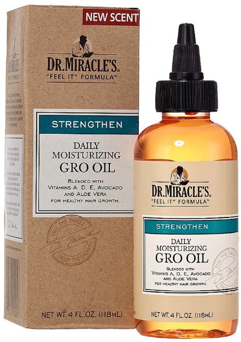 Dr. Miracle's Strengthen Daily Moisturizing Gro Oil 4 oz (Pack of 3