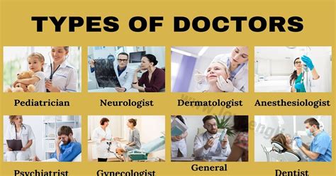 Types Of Doctors 20 Popular Names Of Doctors And Medical Specialists In