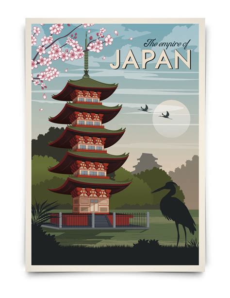Japan Vintage Travel Poster Travel Poster Japan Poster Travel Print