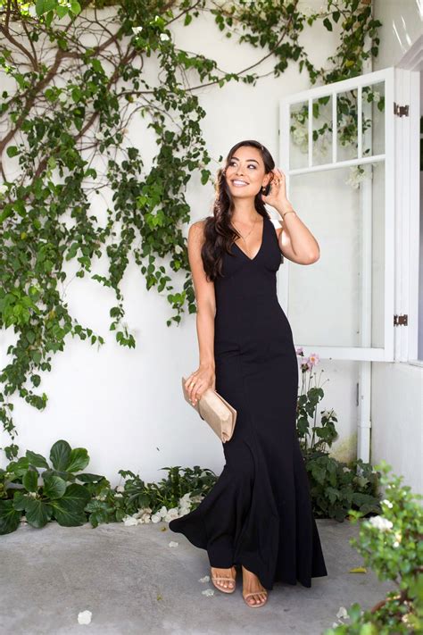 The bride wanted us to dress with a touch of whimsy and requested for long gowns only. A Black Tie Wedding | Black tie wedding guest dress, Black ...