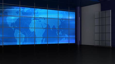 Royalty Free News Tv Studio Set Virtual Green Screen